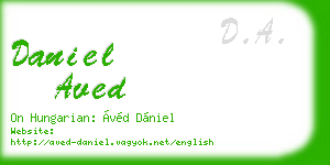 daniel aved business card
